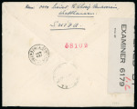 Stamp of Switzerland / Schweiz » Pro Juventute 1941, Winterhilfeblock, auf eingeschriebenem Ersttagsbrief