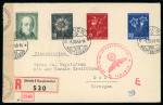 Stamp of Switzerland / Schweiz » Pro Juventute 1943, komplette Serie auf eingeschriebenem Ersttagsbrief