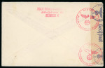 Stamp of Switzerland / Schweiz » Pro Juventute 1943, komplette Serie auf eingeschriebenem Ersttagsbrief