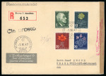 Stamp of Switzerland / Schweiz » Pro Juventute 1947, komplette Serie auf eingeschriebenem Ersttagsbrief