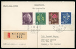 Stamp of Switzerland / Schweiz » Pro Juventute 1948, komplette Serie auf eingeschriebenem Ersttagsbrief