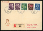 Stamp of Switzerland / Schweiz » Pro Juventute 1948, komplette Serie, auf eingeschriebenem Ersttagsbrief