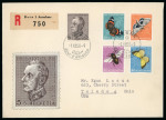 Stamp of Switzerland / Schweiz » Pro Juventute 1950, komplette Serie auf Ersttagsbrief