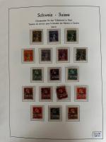 Stamp of Switzerland / Schweiz » Dienstmarken Dienstmarken für den Völkerbund In Genf im Leuchtturm-Vordruckalbum