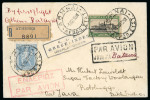 Stamp of Greece » Airmails Collection of airmails from and to Greece in five volumes housed in carton