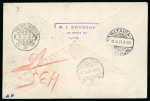 Stamp of Greece » Airmails Collection of airmails from and to Greece in five volumes housed in carton