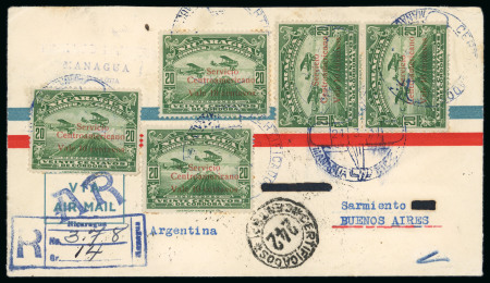 Stamp of Nicaragua Nicaragua 1930 accumulation Airmail stamps and covers