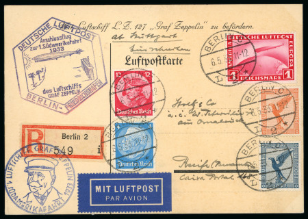 Stamp of Aerophilately » Zeppelins Germany : 1912-1939, very unusual and highly specialised