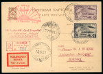 Stamp of Aerophilately » Zeppelins Russland : 1931, nice Zeppelin registered card franked