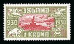 Stamp of Iceland 1873-2006, in a stockbook nice and extensive mint/used