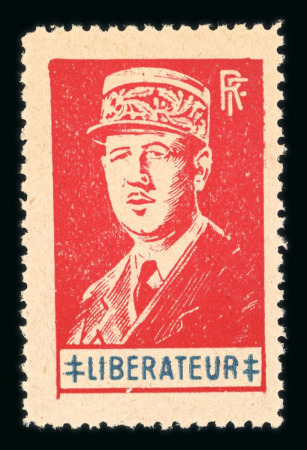 Stamp of France » Libération 1944, De Gaulle "Libérateur" émission de Lyon Mayer