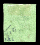 Stamp of Switzerland / Schweiz » Kantonalmarken » Genf 1848, grosser Adler dunkelgrün, allseits gleichmässig breitrandig