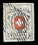 Stamp of Switzerland / Schweiz » "Waadt", "Neuenburg", "Winterthur" 1850, Neuenburg, farbintensives, allseits ausgesprochen breitrandiges Prachtstück 