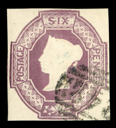 1847–54 6d Dull Lilac. A fine example with four well-balanced margins, neatly cancelled at lower right by a town numeral (248?). A very fine and attractive stamp. (SG £750).