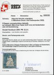 Stamp of Switzerland / Schweiz » Sitzende Helvetia Ungezähnt » Probedruck - Farbproben 1852, 5 Rp. blau, 2. Münchner Farbenprobe