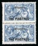 Stamp of British Levant  British Levant 1921 Bradbury Wilkinson Seahorse specimen pairs