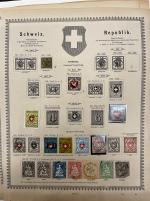 Stamp of Switzerland / Schweiz » Sammlungen 1845-1935, Sammlung in einem Bernina Album