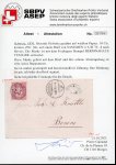 Stamp of Switzerland / Schweiz » Sitzende Helvetia Gezaehnt » Briefmarken 1867-1878 1876, 10 Rp. rot, entwertet mit schwarzem Telegrafenstempel 