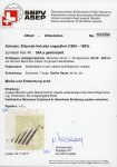 Stamp of Switzerland / Schweiz » Sitzende Helvetia Ungezähnt » Münchner Druck, 1. Auflage 1854, 40 Rp. grün, 1. Münchner Druckperiode, mit breiter Bogenecke