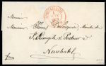 Stamp of Switzerland / Schweiz » Rayonmarken » Rayon I, hellblau, ohne KE (STEIN B2) 1851, Rayon I hellblau Type 10 des Steins B2-RU, ungestempelt