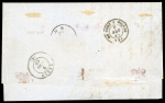 Stamp of Switzerland / Schweiz » Sitzende Helvetia Ungezähnt » 1857-62 Berner Druck, Dickes Papier 1862, 10 Rp. blau, 4. Berner Druckperiode, im waagerechten Viererstreifen
