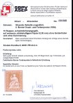 Stamp of Switzerland / Schweiz » Sitzende Helvetia Ungezähnt » Probedruck - Farbproben 1854, 10 Rp. orangegelb, 2. Berner Farbenprobe, Prachtstück