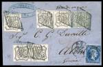 Stamp of Greece » Large Hermes Heads » 1862-67 2nd Athens print Papal States Combination Franking