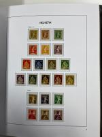 Stamp of Switzerland / Schweiz » Sammlungen 1862-1960, ungebraucht und gestempelt geführte Sammlung in 4 Vordruckalben