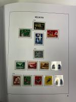 Stamp of Switzerland / Schweiz » Sammlungen 1862-1960, ungebraucht und gestempelt geführte Sammlung in 4 Vordruckalben
