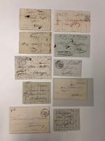 Stamp of Switzerland / Schweiz » Sammlungen 1812-1862, Kanton Waadt, Posten mit 32 Vorphila oder Briefe ohne Marken