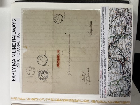 Stamp of Switzerland / Schweiz » Sammlungen 1858-1947, schöne Sammlung zur Entwicklung der Eisenbahn