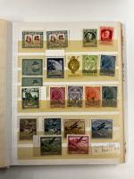 Stamp of Switzerland / Schweiz » Sammlungen 1919-1960, kleines Album mit Flugpostbriefen, ab F2