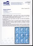 Stamp of Italian States » Sicily » 2 Grana, Plate I » Stamps Sicily 1859 2 Gr. plate I, porous paper (NA), bright blue (azzurro chiaro), mint block of 9