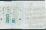 Stamp of Italian States » Sicily » 2 Grana, Plate I » Covers Sicily 1859 2Gr plate I, azzurro chiaro white paper, pair and strip of four registered entire