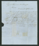Stamp of Italian States » Sicily » 5 Grana, Plate I » Covers Sicily A unique unrecorded franking    1860 (2.1) Folded letter sheet from Messina to Genova, franked 10 Gr. dark blue (azzuro cupo), 5 Gr. horizontal strip of four, plate I, carmine (carminio) and bottom marginal 2 Gr. 
