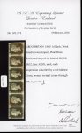 Stamp of Great Britain » 1840 1d Black and 1d Red plates 1a to 11 1840 1d black pl.3, HG-HL  horizontal strip of six,