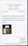 1840 VR Official 1d black GA mint left hand marginal singl with inscription