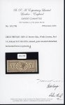 1884 Watermark Crowns £1 Brown-Lilac. Unused (regummed), with reduced staining, otherwise a fine and attractive example of this rare mint stamp. (SG £18,000).  Expertise: Signed "AD" Alberto, Richter, Cert. BPA (2025).