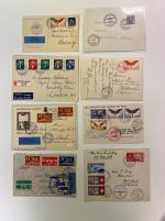 Stamp of Switzerland / Schweiz » Sammlungen 1919-1988, grosser Bestand Flugpostmarken und Briefe