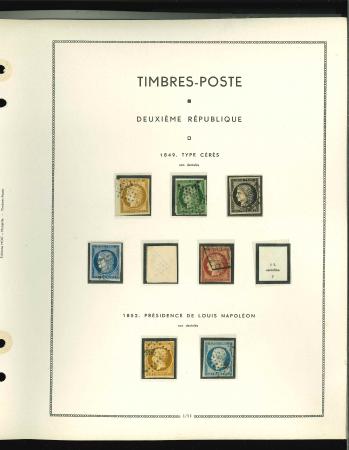 Stamp of France » Collections 1849-1900, sur feuilles d'album collection de classiques