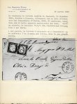 Stamp of Italian States » Sicily » Cancellations (ordered by towns alphabetically) CENTORBI: 1862 Folded entire to Nicosia, franked Italy 1862 10c, neatly canceled by two strike of the superb circular fancy "F.C.", with CENTORBI/14.DIC.62 cds alongside, plus arrival, a very fine and attrative usage of 