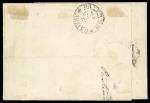 Stamp of Italian States » Sicily » Cancellations (ordered by towns alphabetically) PARTINICO: Sardinia 1861 10c light bistre grey tied by oval red FRANCA on 1861 folded letter sheet to Palermo, PARTINICO oval alongside