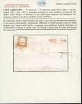 Stamp of Italian States » Sicily » Cancellations (ordered by towns alphabetically) PARTINICO: Sardinia 1861 10c light bistre grey tied by oval red FRANCA on 1861 folded letter sheet to Palermo, PARTINICO oval alongside