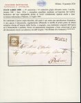 Stamp of Italian States » Sicily » Cancellations (ordered by towns alphabetically) SCICLI: 1861 Sardinia 10c dark olive grey tied by superb straight-line SCICLI on a 1861 (22.7) cover