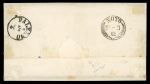 Stamp of Italian States » Sicily » Cancellations (ordered by towns alphabetically) SPACCAFURNO: 1861 (31.3) Cover to Palermo franked Sardinia 1860 20c ultramarine cancelled by pen cross with manuscript "Spacafo 31 marzo" alongside