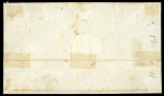 Stamp of Italian States » Sicily » Cancellations (ordered by towns alphabetically) MARITIME MAIL - PALERMO: Naples 2 Gr. brownish pink, plate I tied horseshoe cancels in black on cover and in black on fragment