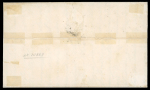 Stamp of Italian States » Sicily » Cancellations (ordered by towns alphabetically) MARITIME MAIL - PALERMO: Naples 2 Gr. light rose, plate III (Sass. 7b), horizontal pair, tied by the horseshoe cancels on 1859 cover to Vittoria