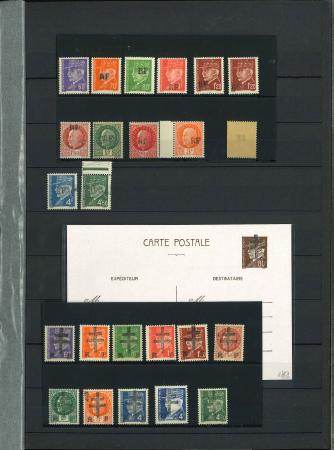 Stamp of France » Libération Libération : 1944, joli lot composé de divers timbres