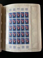 Stamp of Colonies françaises » Andorre (Poste française) 1973-1989, dans deux belles reliures Leuchtturm collection