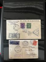 Stamp of Greece » Airmails Collection of airmails from and to Greece in five volumes housed in carton